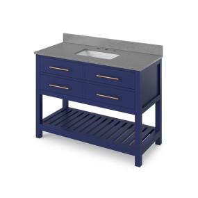 Base with Sink Top Hale Blue Blue / Purple Vanities