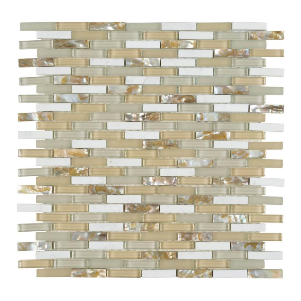 Mosaic Pearl Beach Beige/Tan Tile