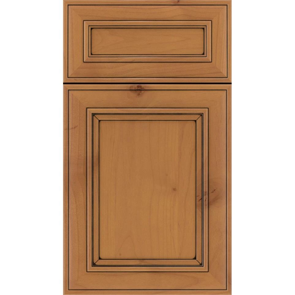 Square Ginger Black Glaze Glaze - Stain Square Cabinets