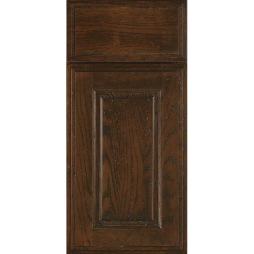 Square Chestnut Dark Finish Square Cabinets