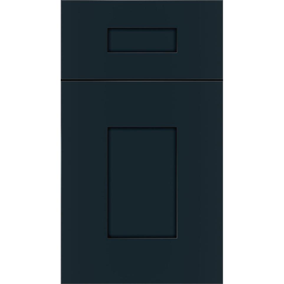 5 Piece Gunmetal Blue Black Glaze Glaze - Stain 5 Piece Cabinets
