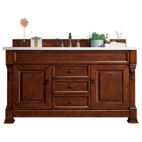 Base with Sink Top Warm Cherry Medium Finish Vanities