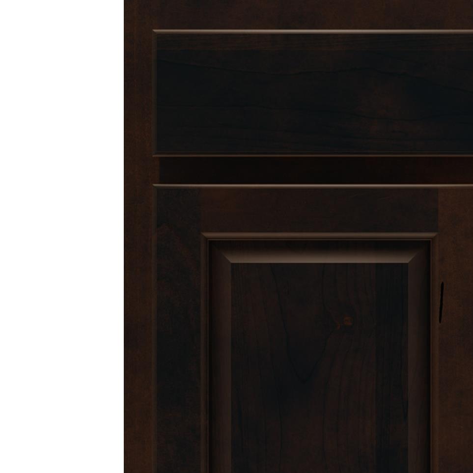 Square Chocolate Dark Finish Square Cabinets