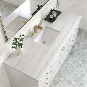 Base with Sink Top Glossy White White Vanities