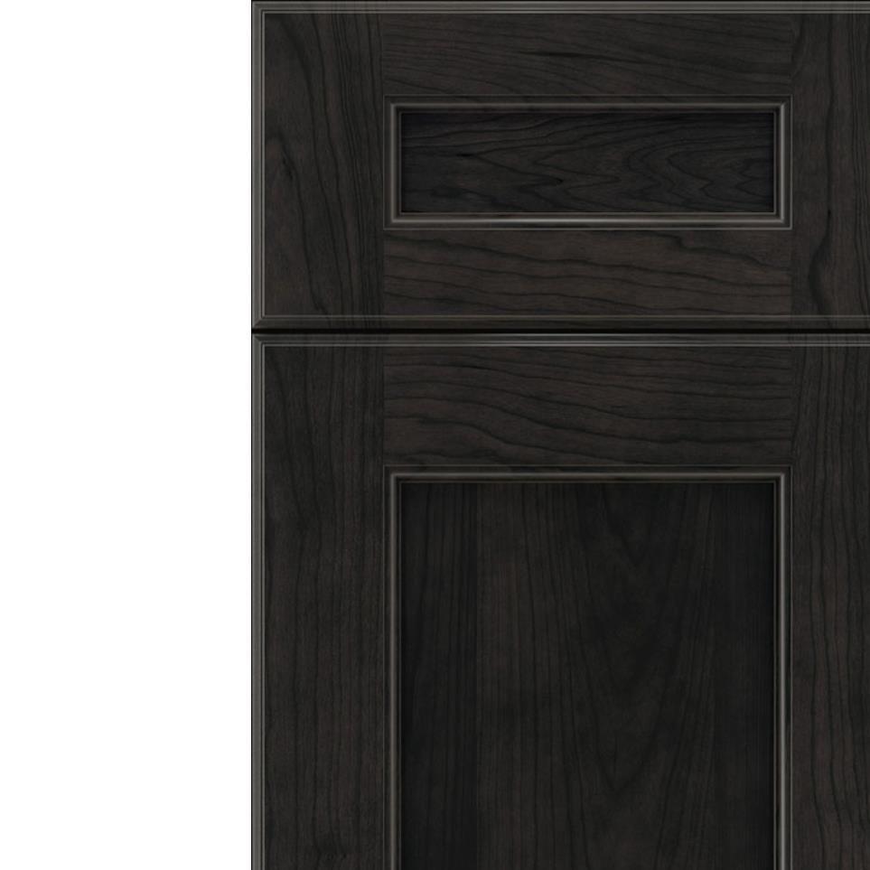 5 Piece Charcoal Dark Finish 5 Piece Cabinets