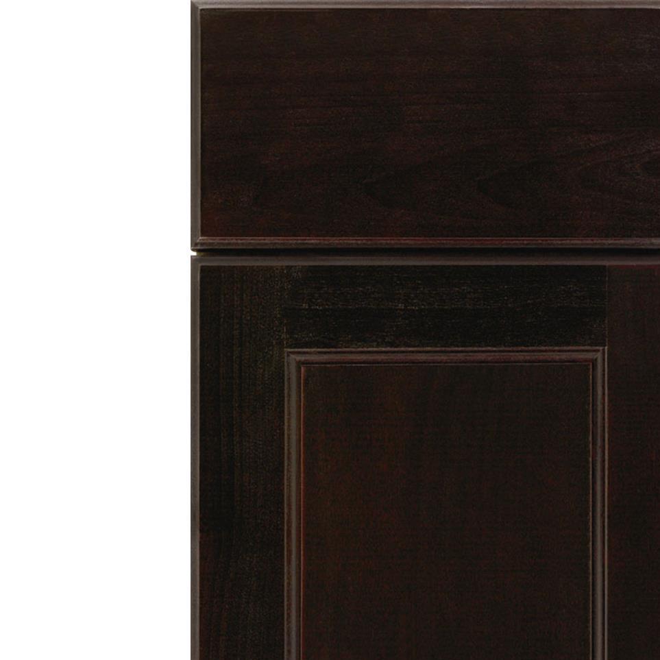 Square Espresso Dark Finish Square Cabinets