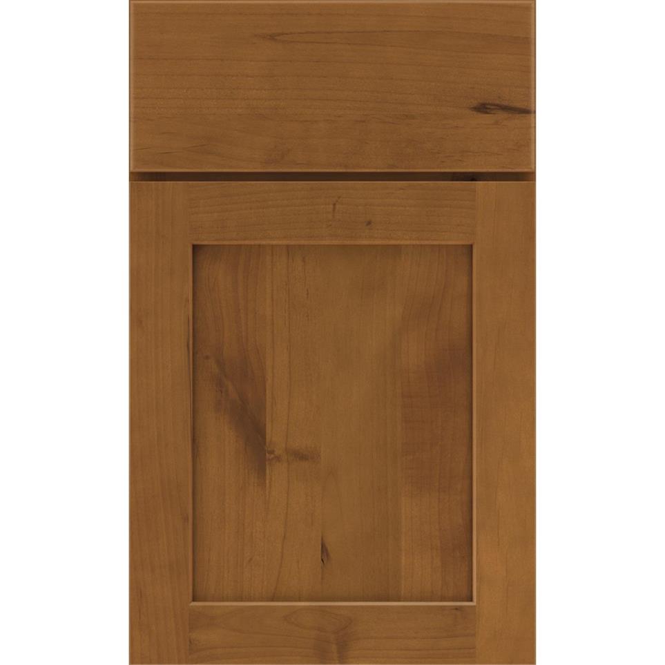 Square Cattail Medium Finish Square Cabinets