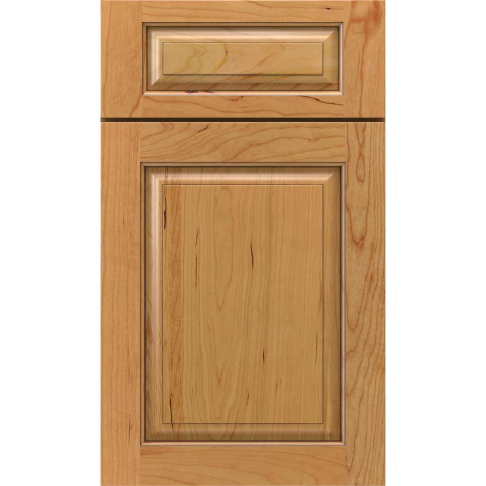 5 Piece Natural Toasted Almond Penned Glaze - Stain 5 Piece Cabinets