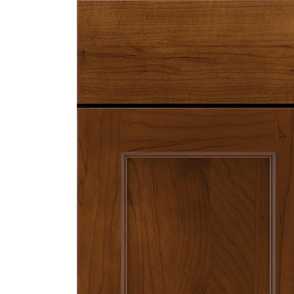 Square Tundra Dark Finish Square Cabinets