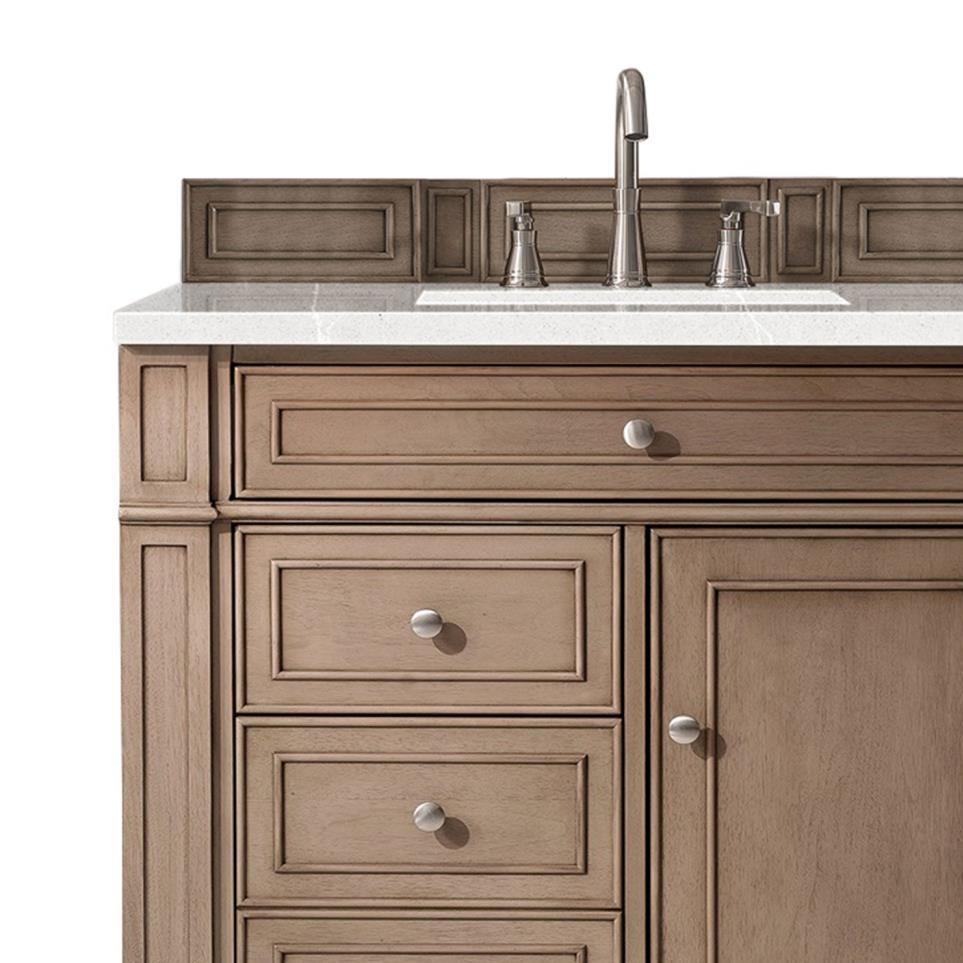 Base with Sink Top Whitewashed Walnut Light Finish Vanities