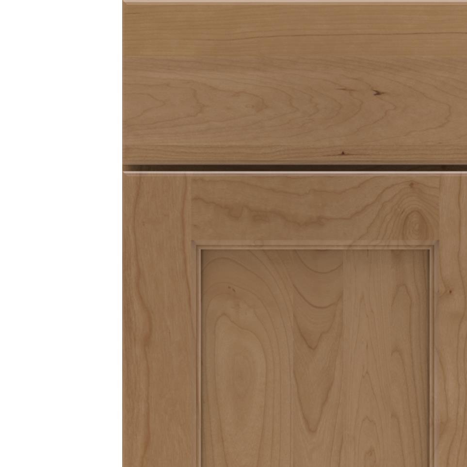 Square Buckskin Medium Finish Square Cabinets