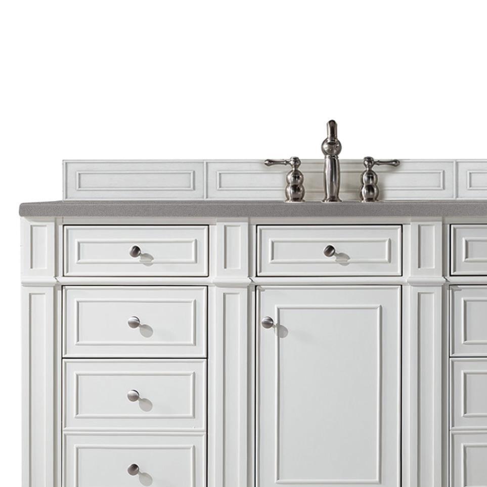 Base with Sink Top Bright White White Vanities