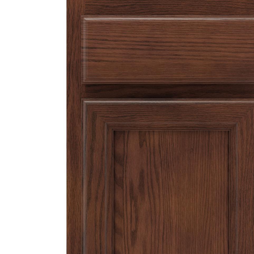 Square Tundra Dark Finish Square Cabinets