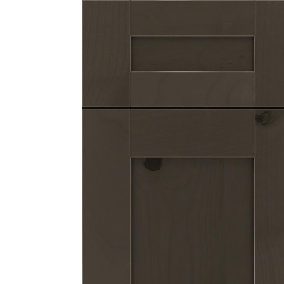 Square Thunder Dark Finish Square Cabinets