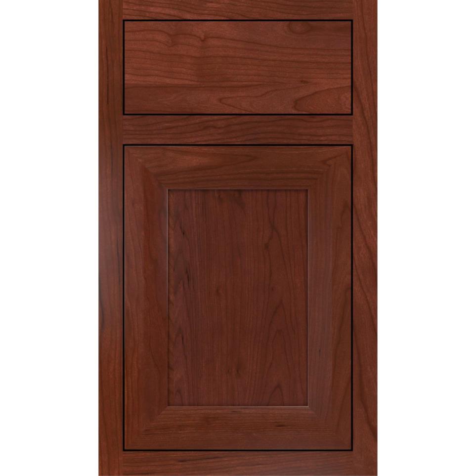 Inset Marsala Dark Finish Inset Cabinets