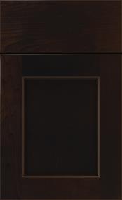 Square Mane Dark Finish Square Cabinets