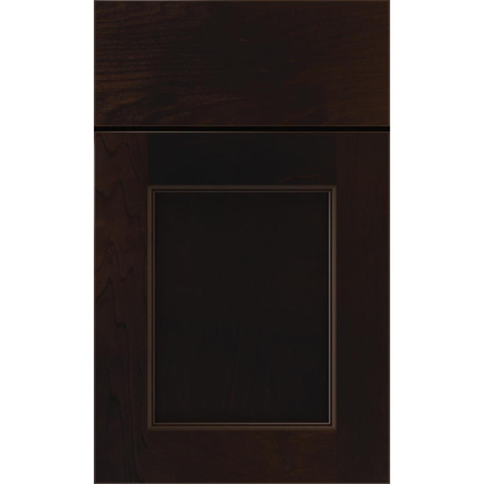 Square Mane Dark Finish Square Cabinets