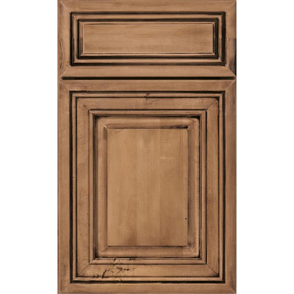 Square Coffee Medium Finish Square Cabinets