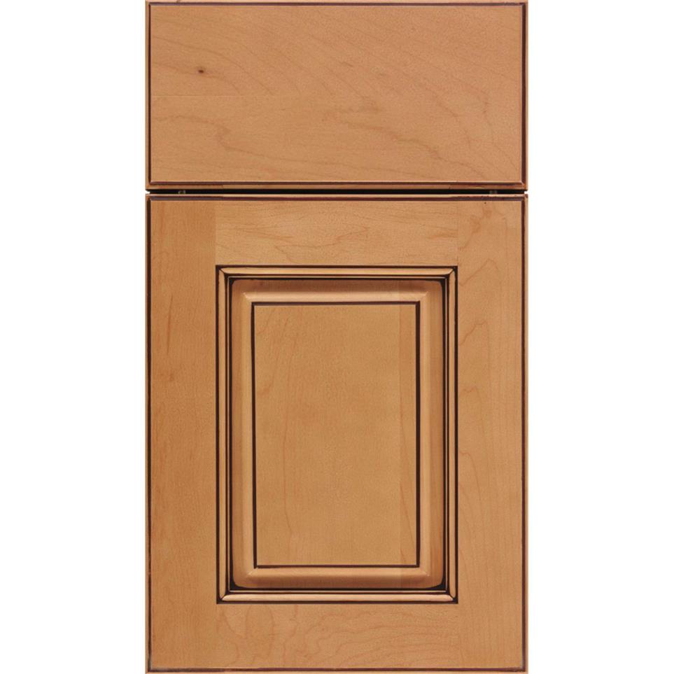 Square Ginger Mocha Glaze Glaze - Stain Square Cabinets