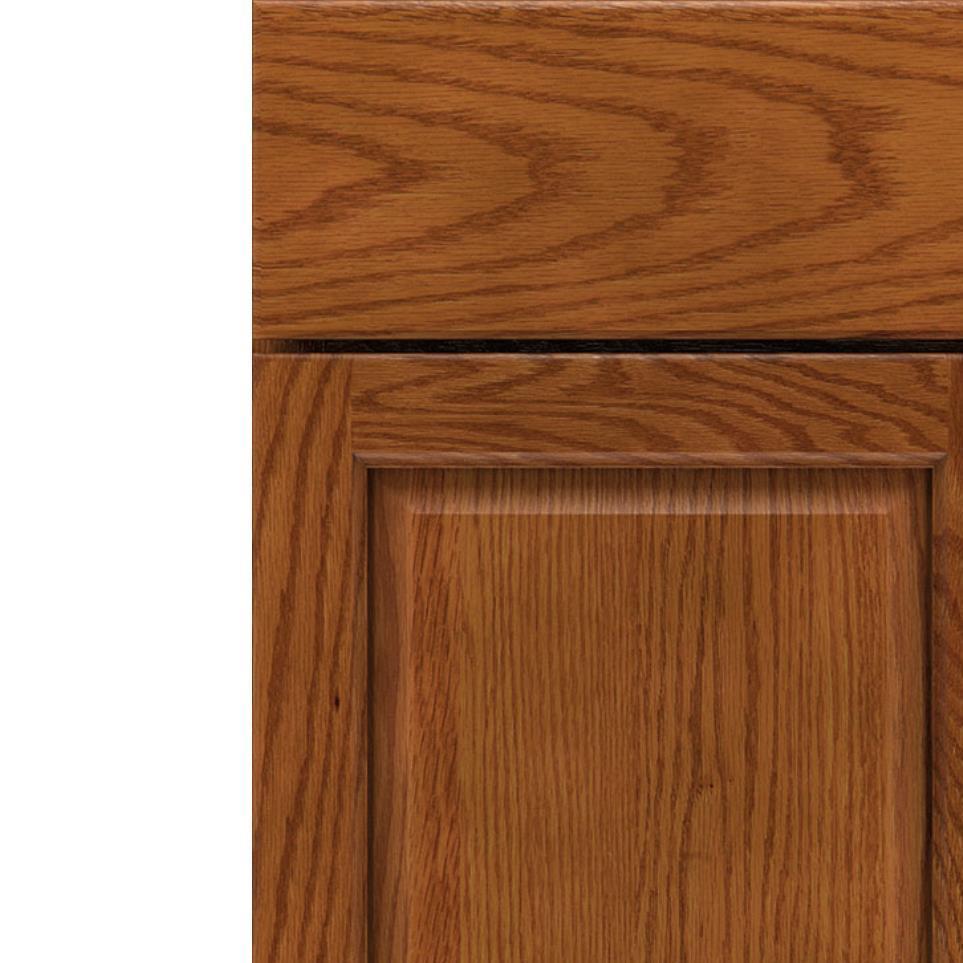 Square Cattail Medium Finish Square Cabinets