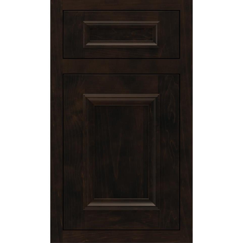 Square Teaberry Dark Finish Square Cabinets