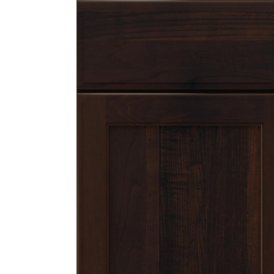 Square Chocolate Dark Finish Square Cabinets