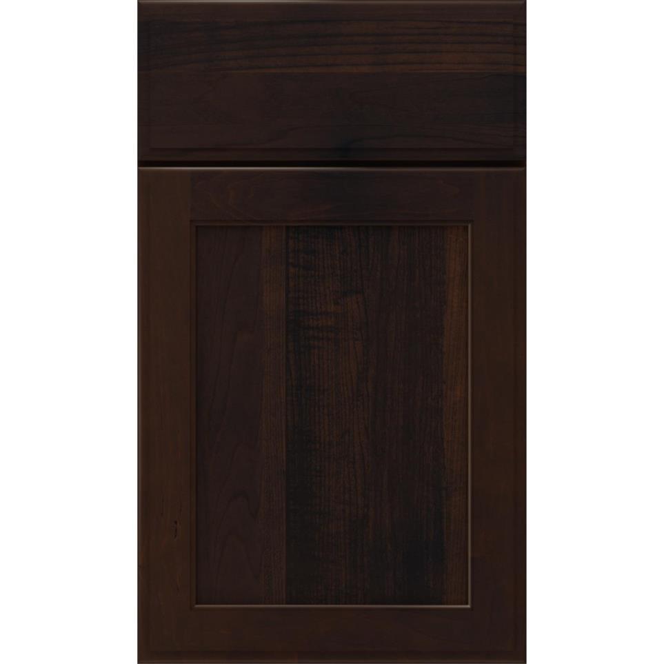 Square Chocolate Dark Finish Square Cabinets