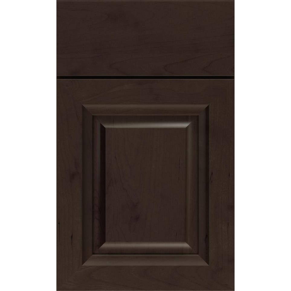 Square Thatch Dark Finish Square Cabinets