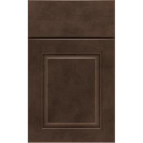 Square Thatch Dark Finish Square Cabinets