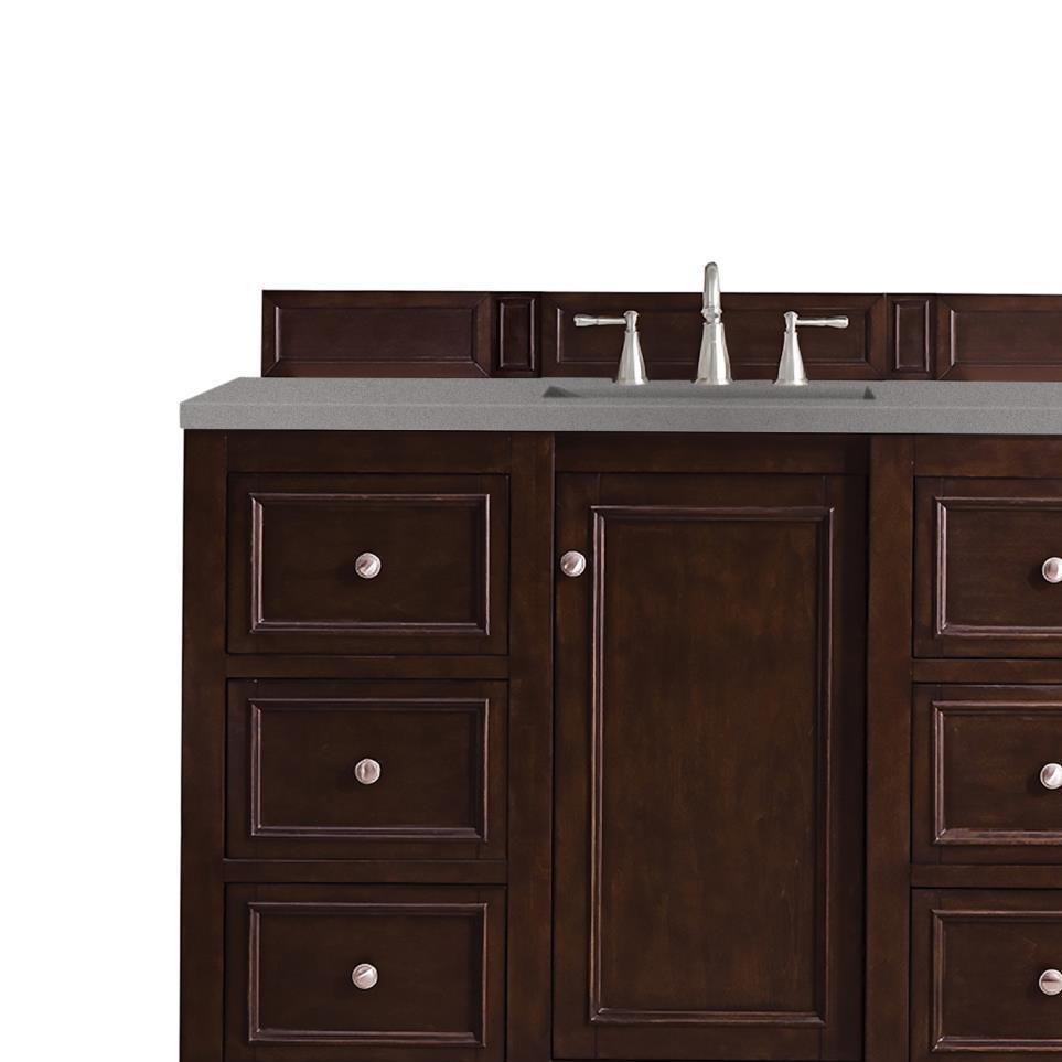 Base with Sink Top Burnished Mahogany Dark Finish Vanities