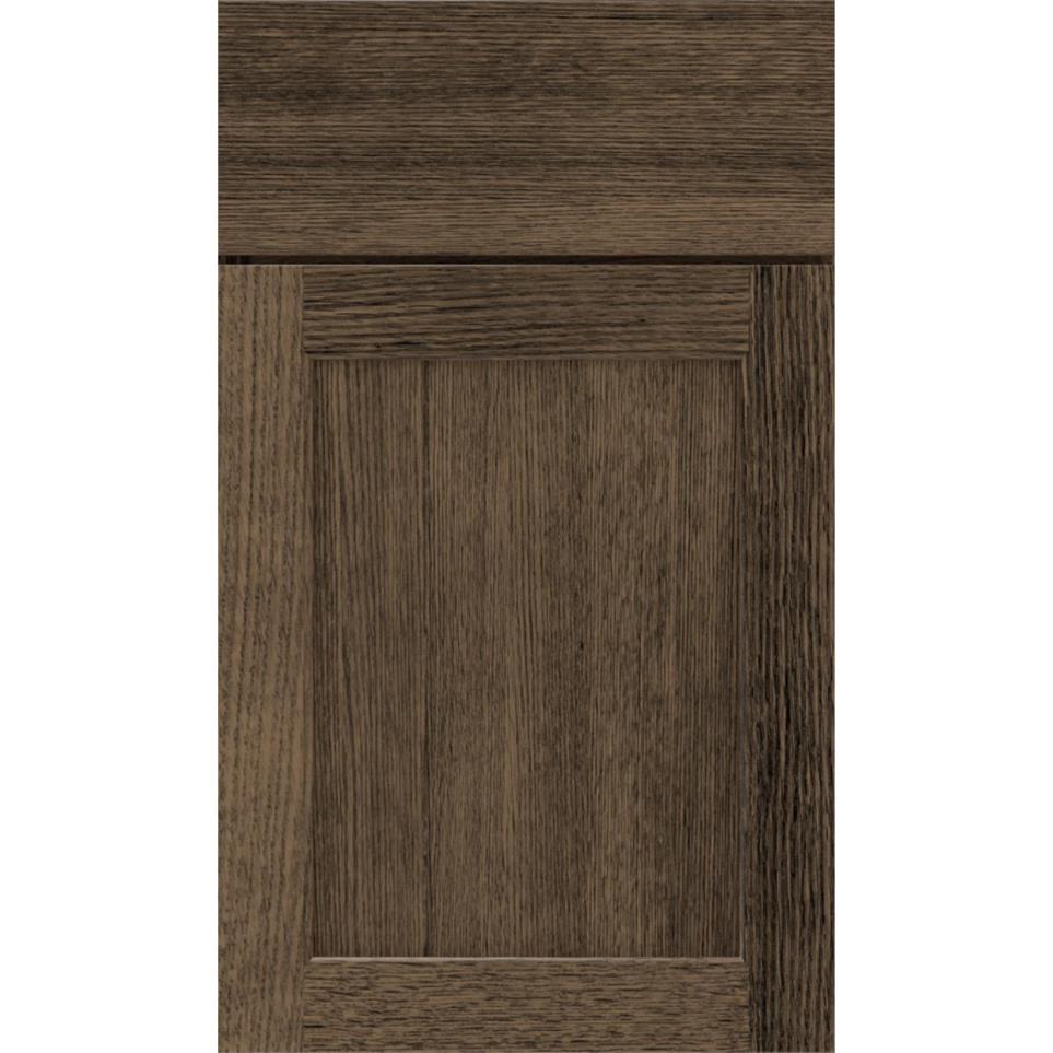 Square Buckskin Roan Dark Finish Square Cabinets