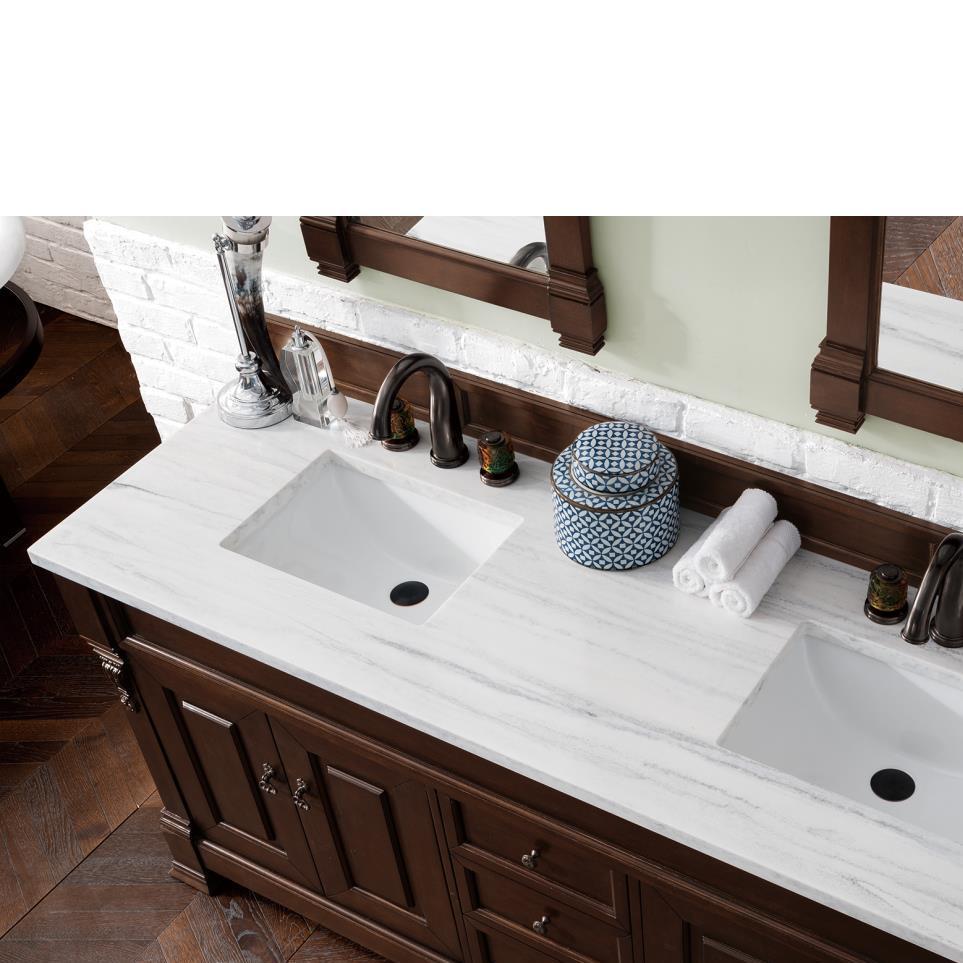 Base with Sink Top Burnished Mahogany Dark Finish Vanities