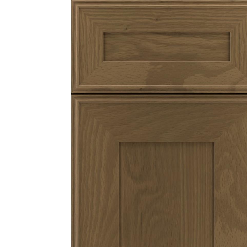 Square Frappe Medium Finish Square Cabinets