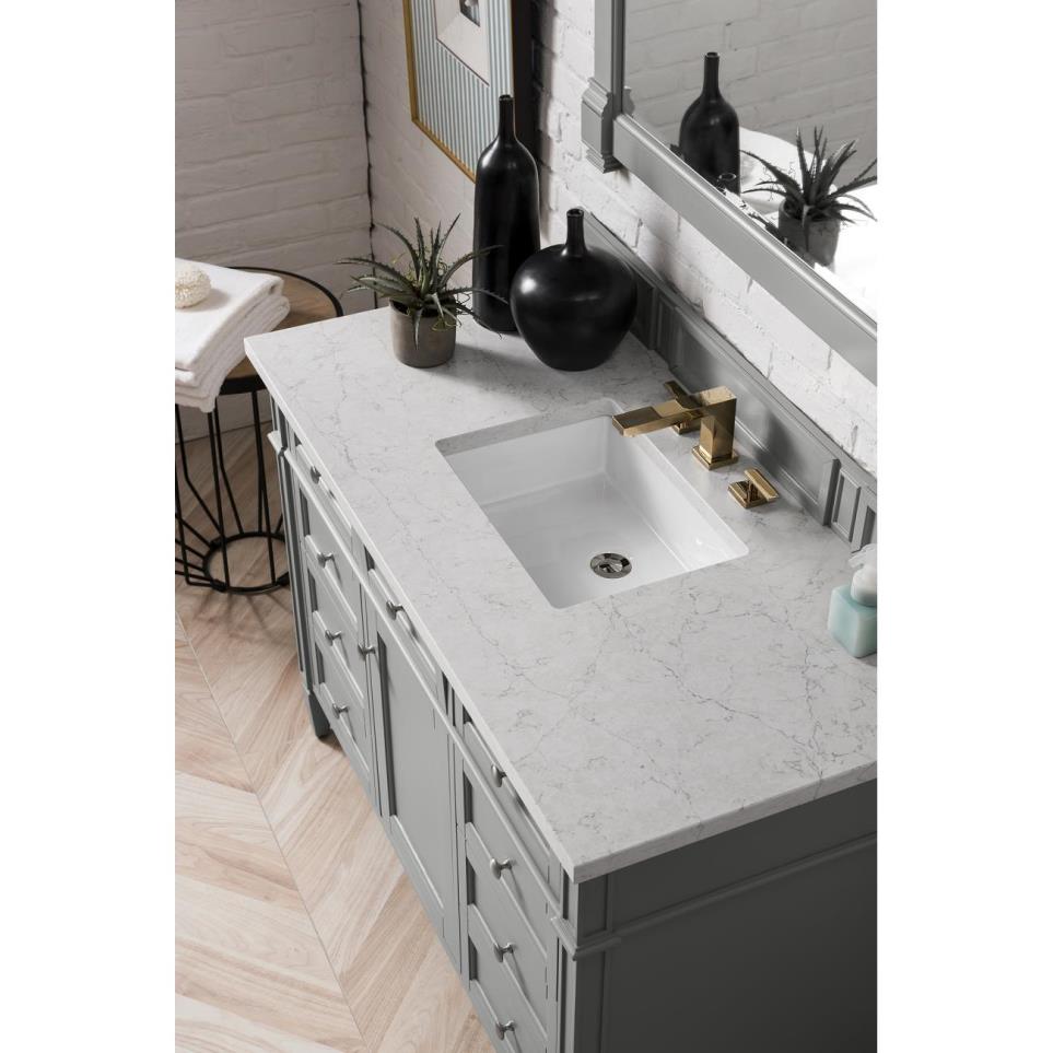 Base with Sink Top Urban Gray Grey / Black Vanities