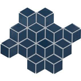 Mosaic Galaxy Glossy Blue Tile
