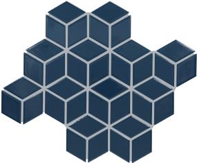 Mosaic Galaxy Glossy Blue Tile