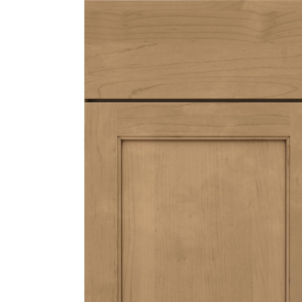 Square Buckskin Medium Finish Square Cabinets