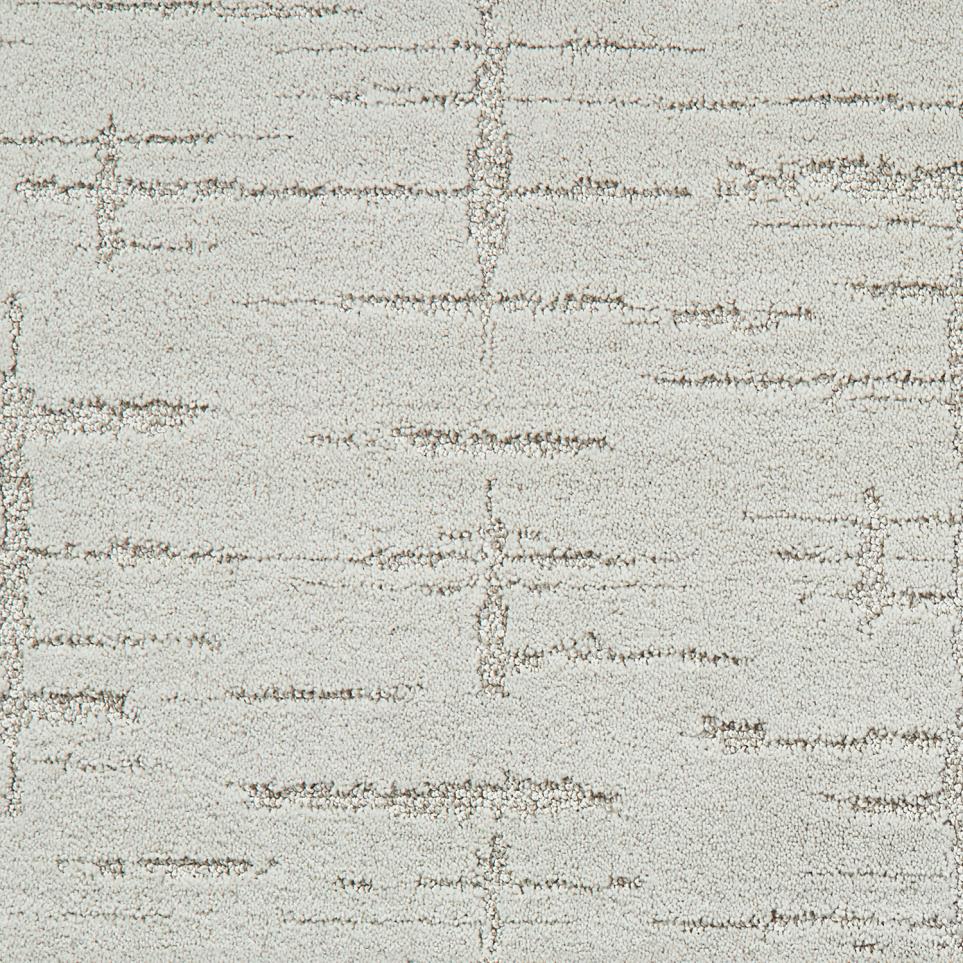 Pattern Fleece White Carpet
