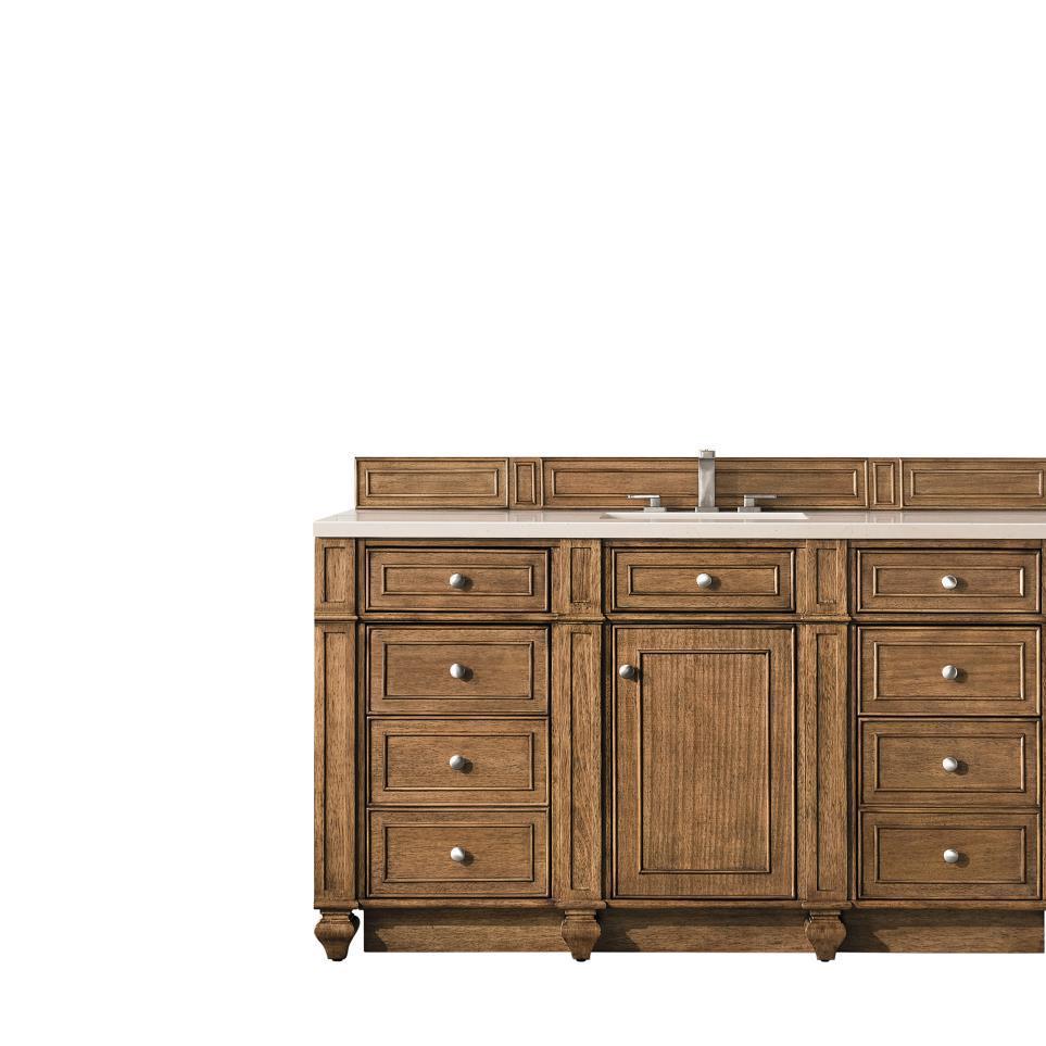 Base with Sink Top Saddle Brown Medium Finish Vanities