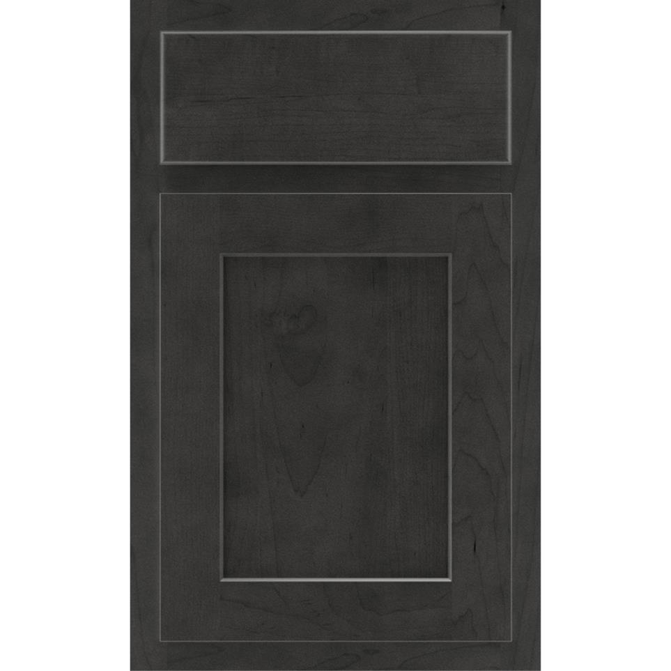 Square Storm Dark Finish Square Cabinets