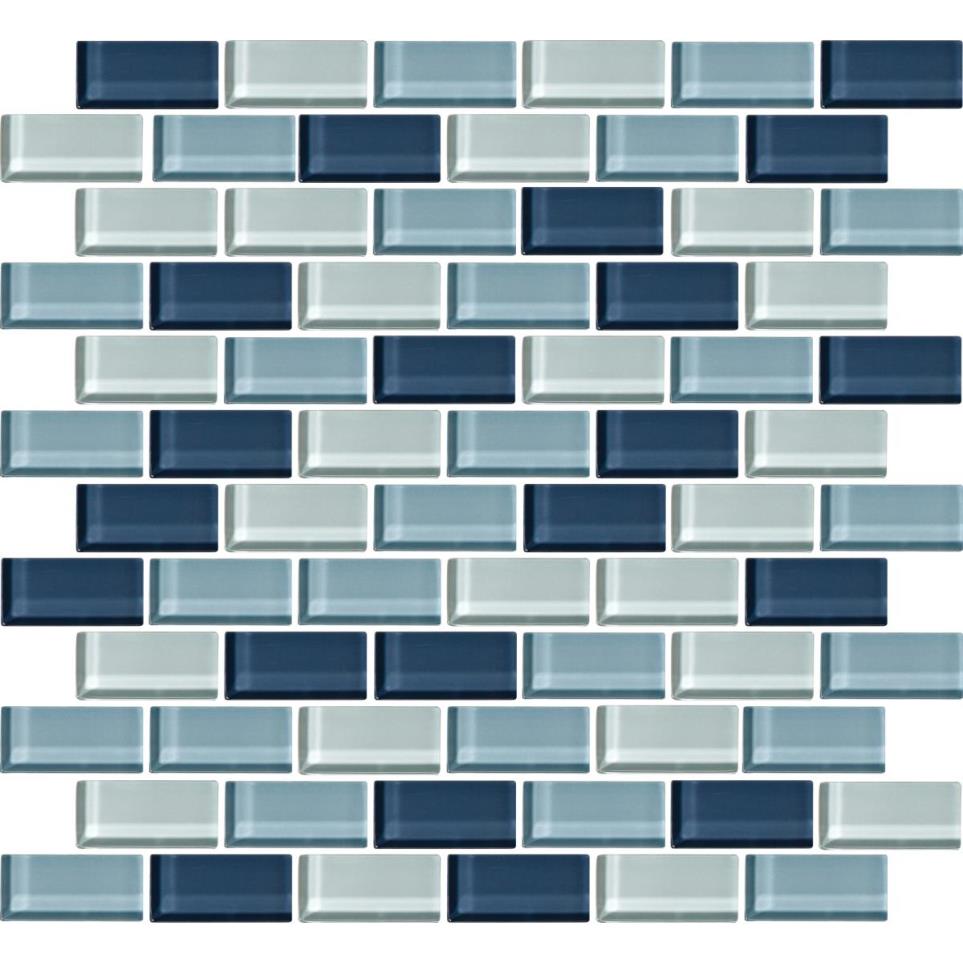 Mosaic Winter Blues Glass Blue Tile