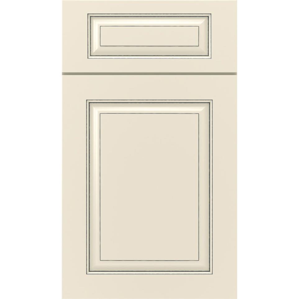 5 Piece Coconut Slate Paint - White 5 Piece Cabinets