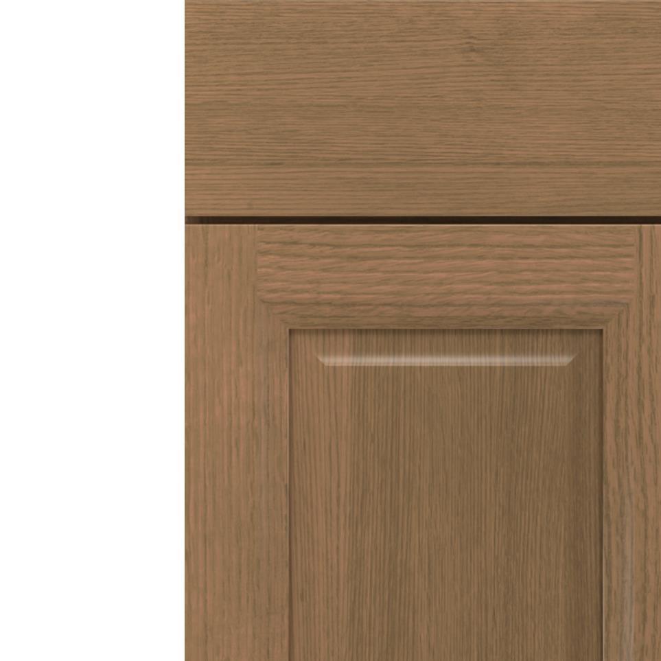 Square Gunny Medium Finish Square Cabinets