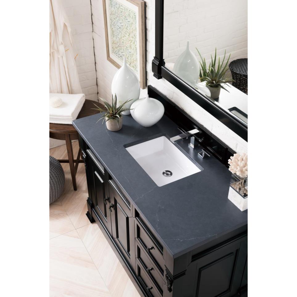 Base with Sink Top Antique Black Grey / Black Vanities