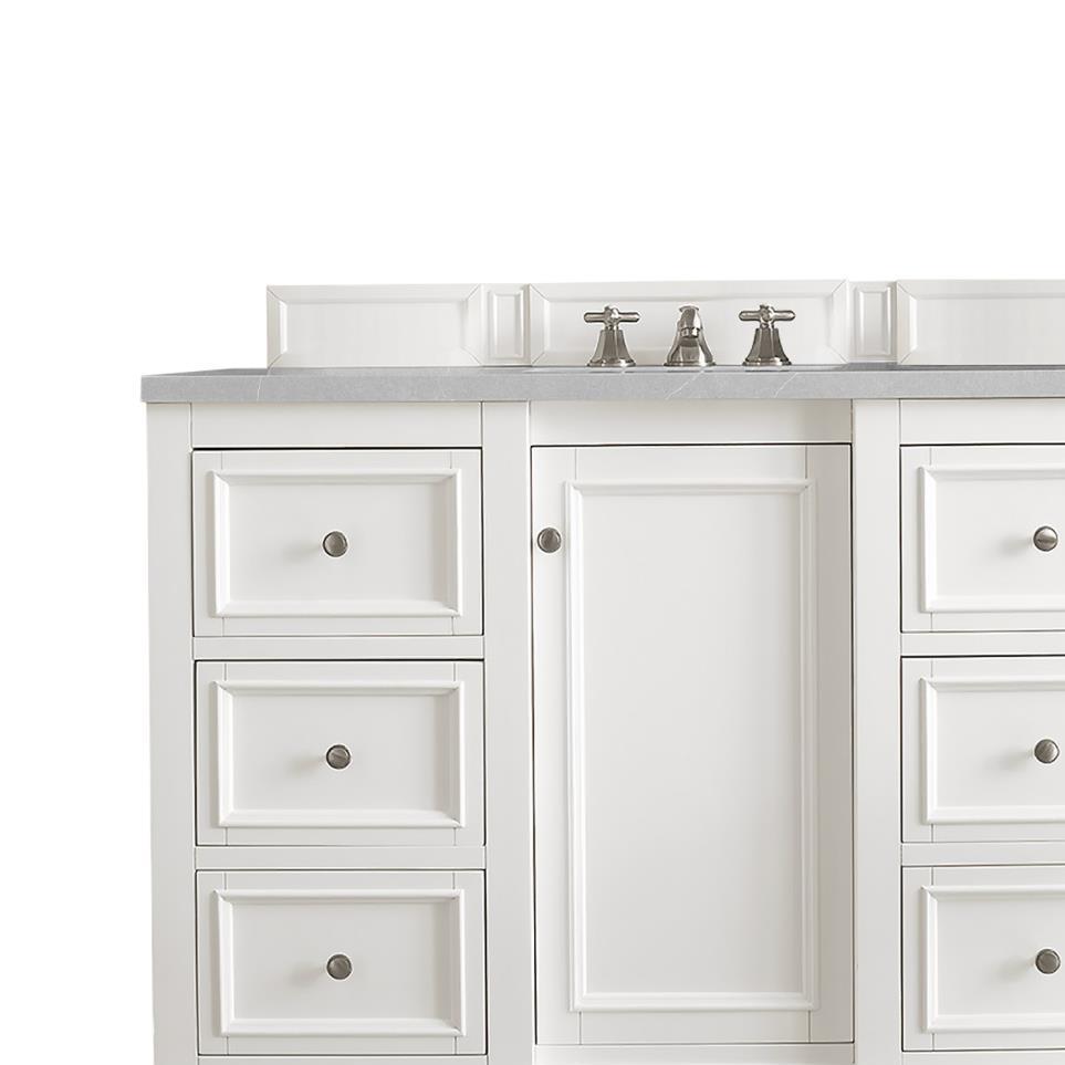 Base with Sink Top Bright White White Vanities