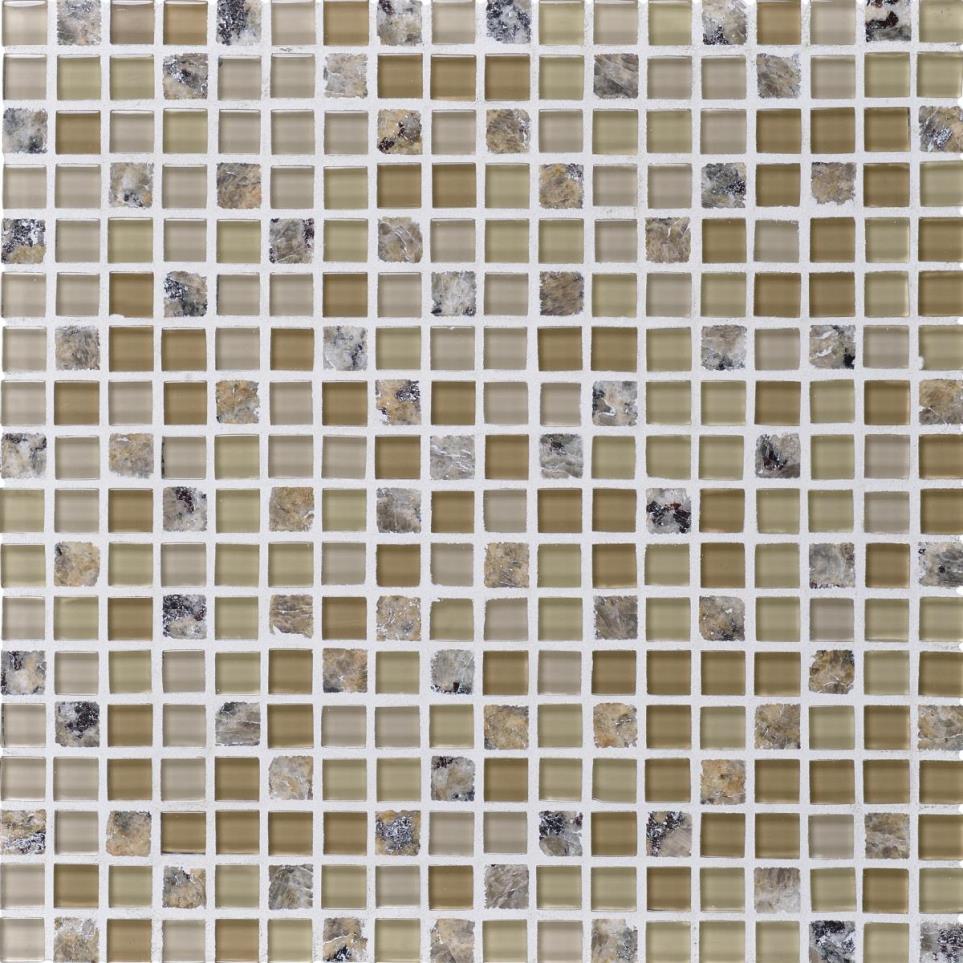 Mosaic Tropical Brown Blend Mixed Brown Tile