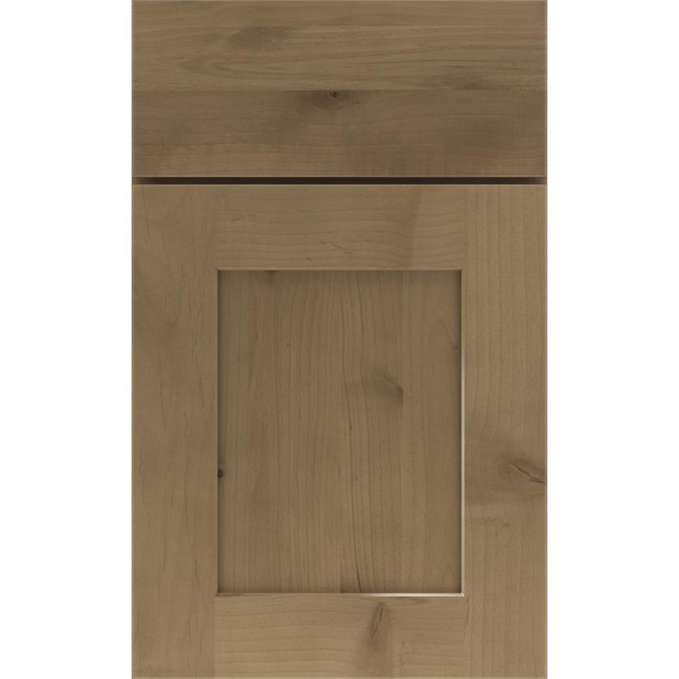 Square Buckskin Medium Finish Square Cabinets