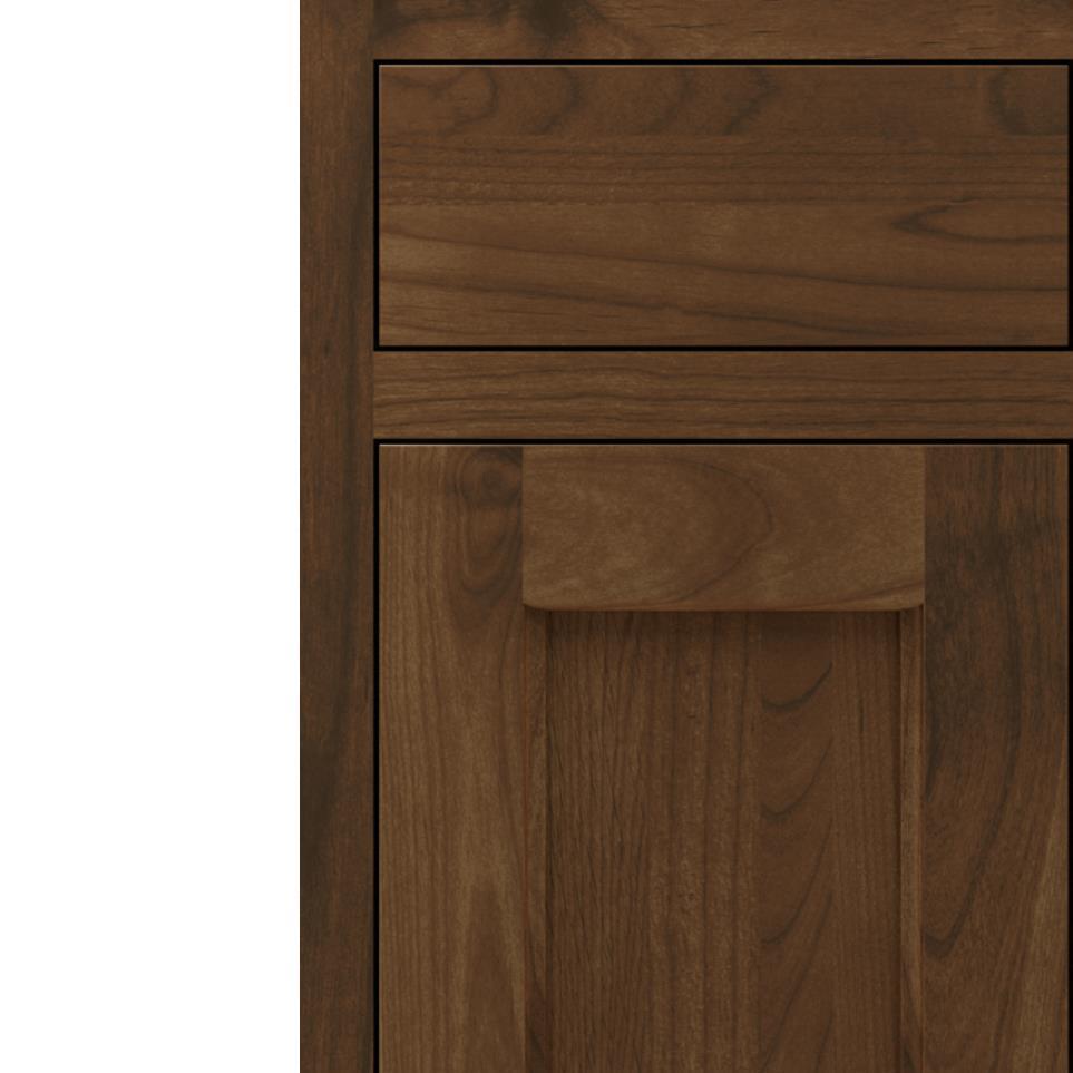 Square Mink Dark Finish Square Cabinets