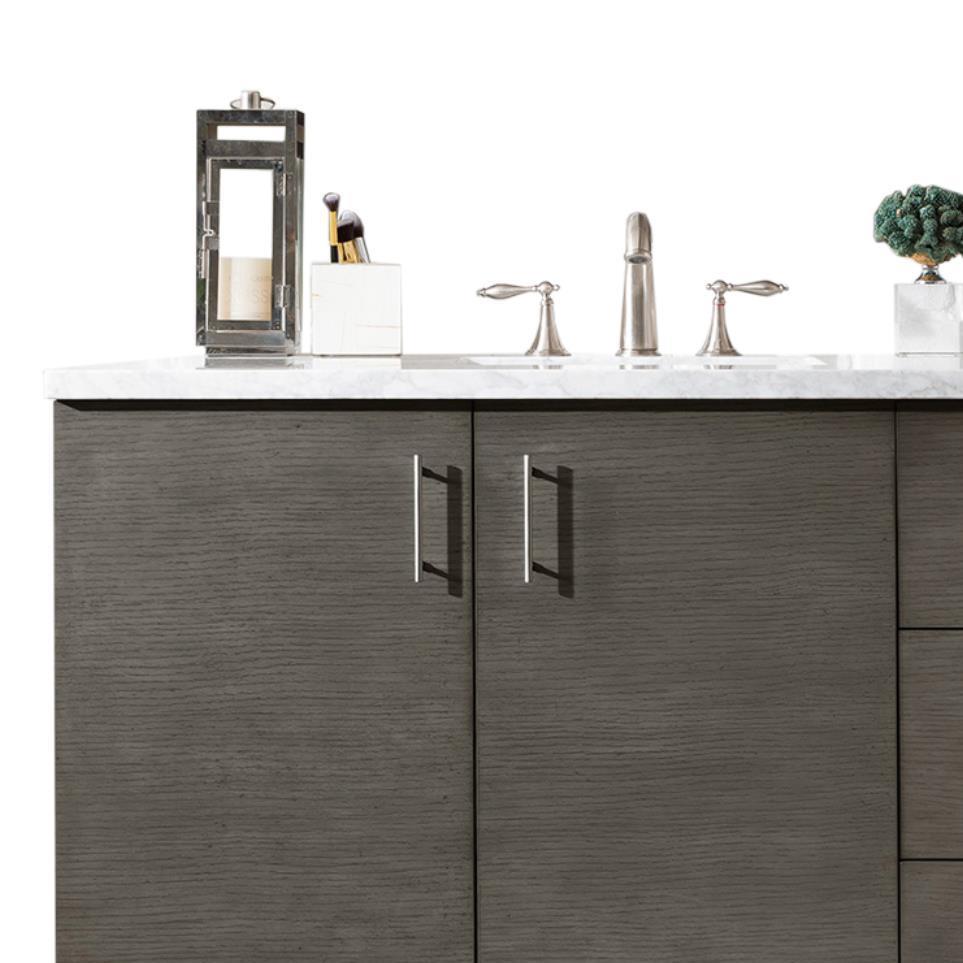 Base with Sink Top Silver Oak Medium Finish Vanities