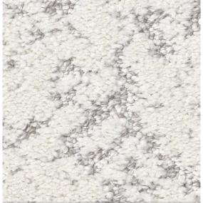 Pattern Spun Cotton White Carpet